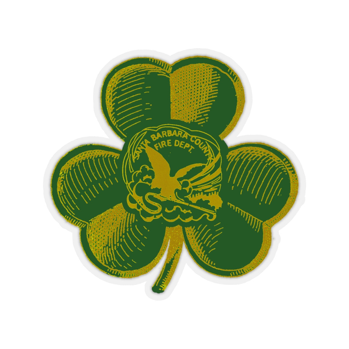 Gold Clover Stickers