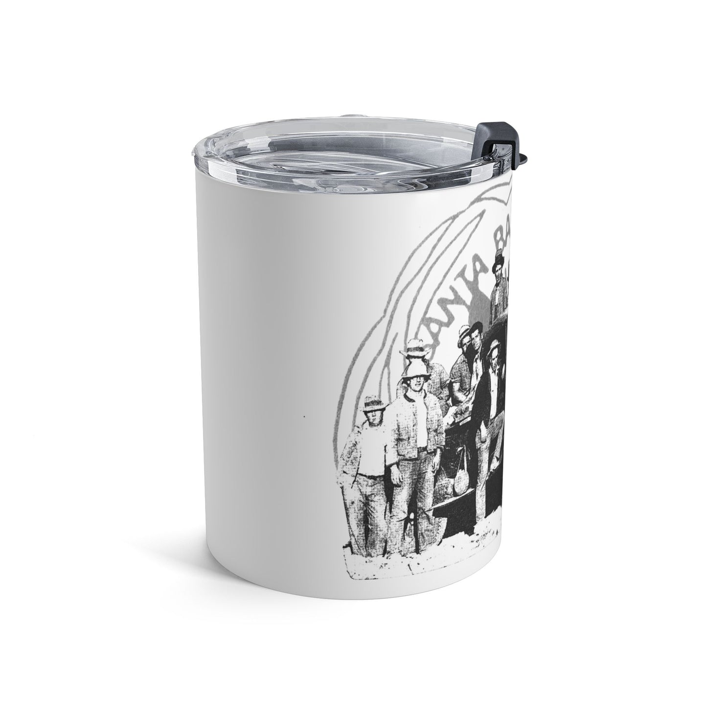Santa Barbara County Vintage Black and White Tumbler