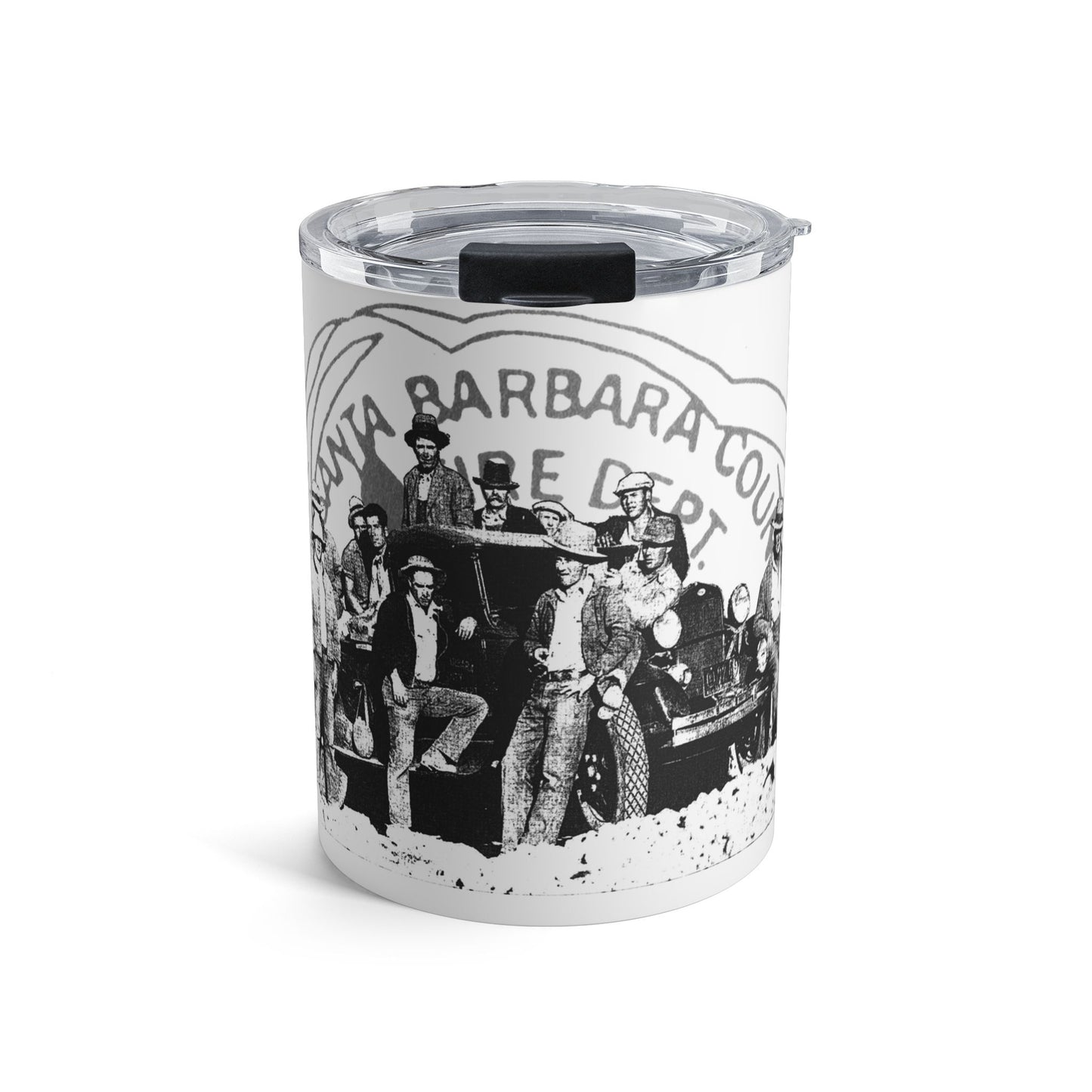 Santa Barbara County Vintage Black and White Tumbler