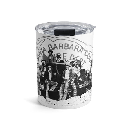 Santa Barbara County Vintage Black and White Tumbler