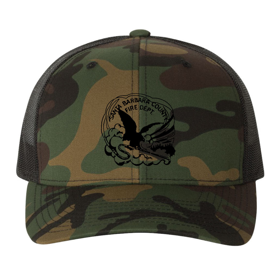 Old Crow Logo Hat Curved bill trucker hat