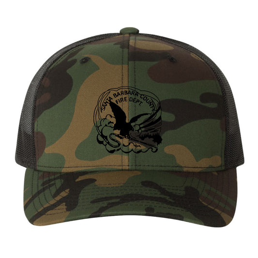 Old Crow Logo Hat Curved bill trucker hat