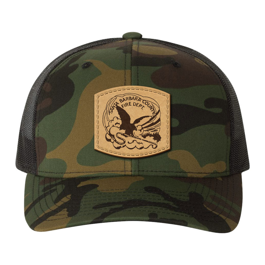 Old Crow Leather Patch Hat