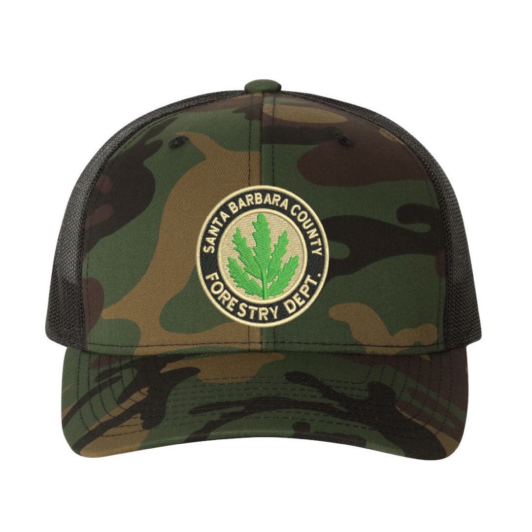Santa Barbara County Forestry Department Patch Curved Bill Trucker