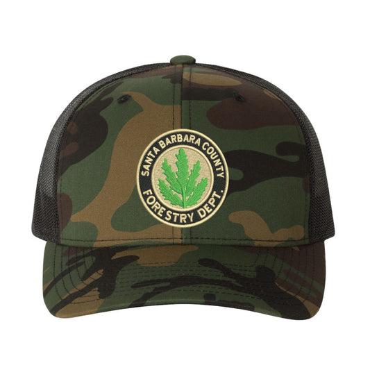 Santa Barbara County Forestry Department Patch Curved Bill Trucker
