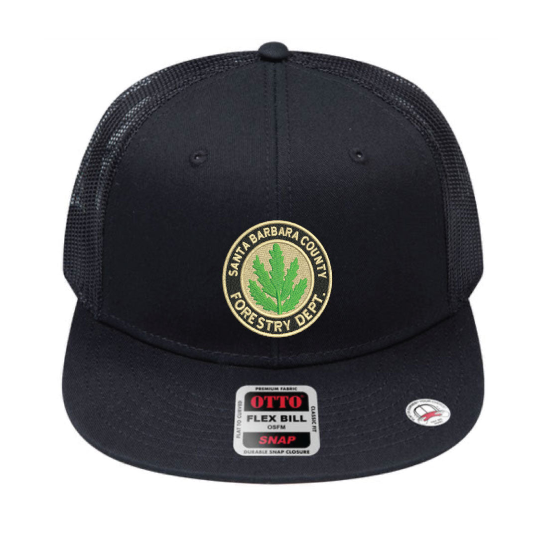 Santa Barbara County Forestry Department Patch Flat Bill Trucker