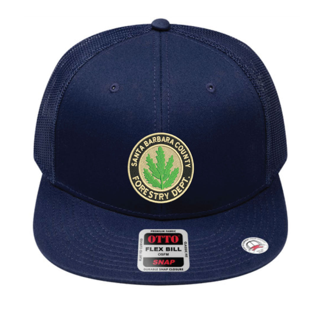 Santa Barbara County Forestry Department Patch Flat Bill Trucker
