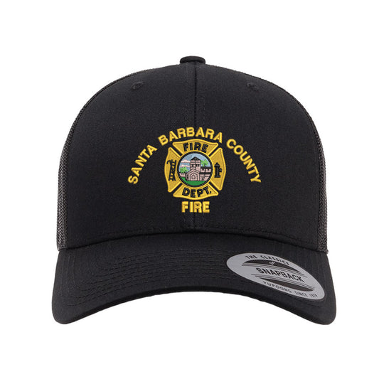 Santa Barbara County Fire Department Logo Curved Bill Trucker
