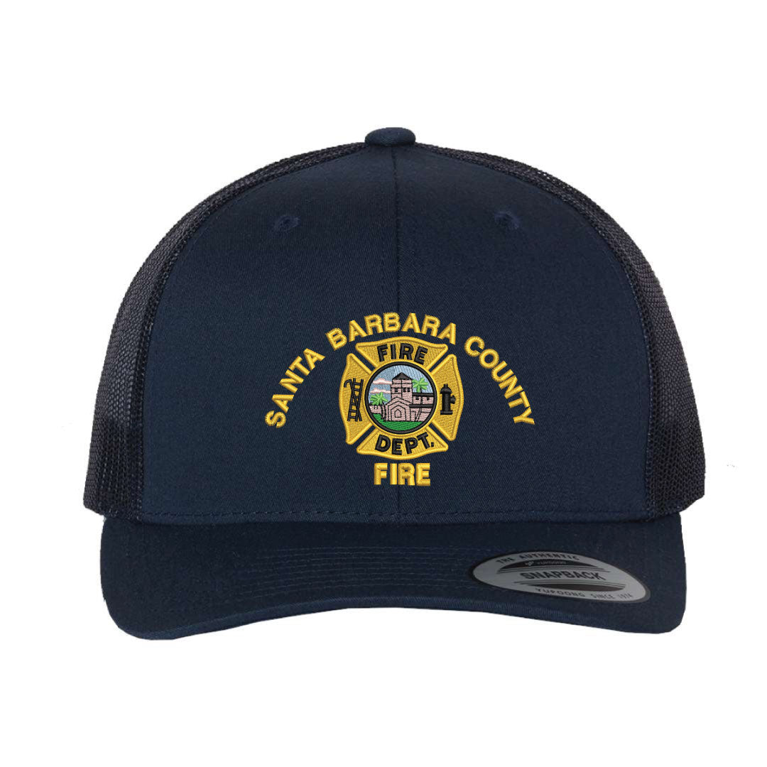 Santa Barbara County Fire Department Logo Curved Bill Trucker
