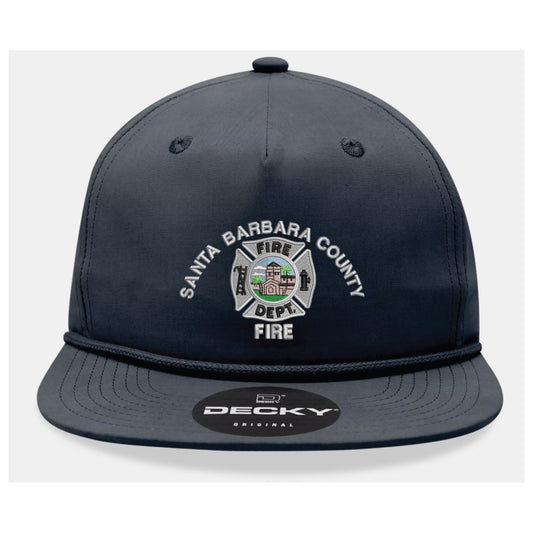 Santa Barbara County Fire Department logo on the Decky Rope Hat