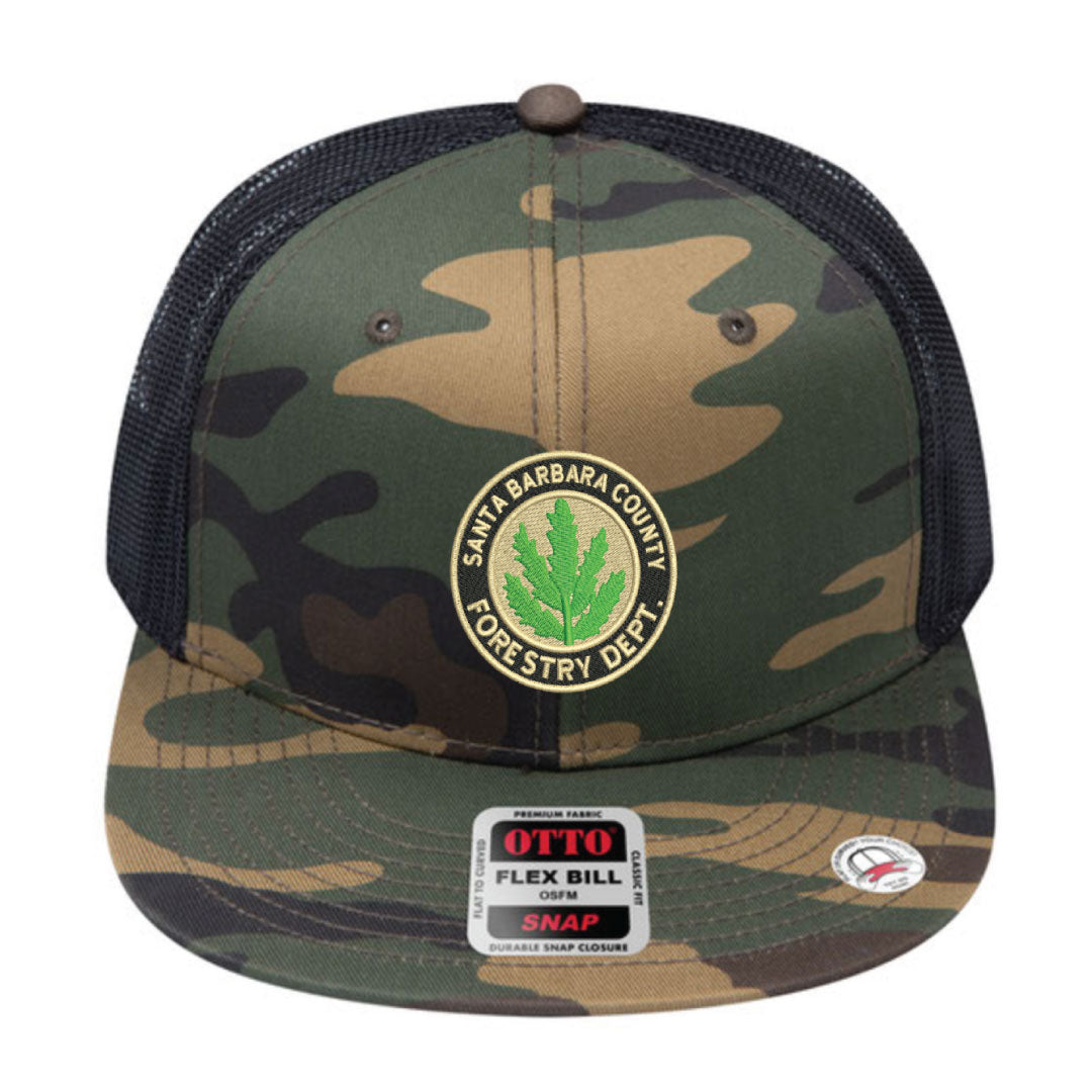 Santa Barbara County Forestry Department Patch Flat Bill Trucker